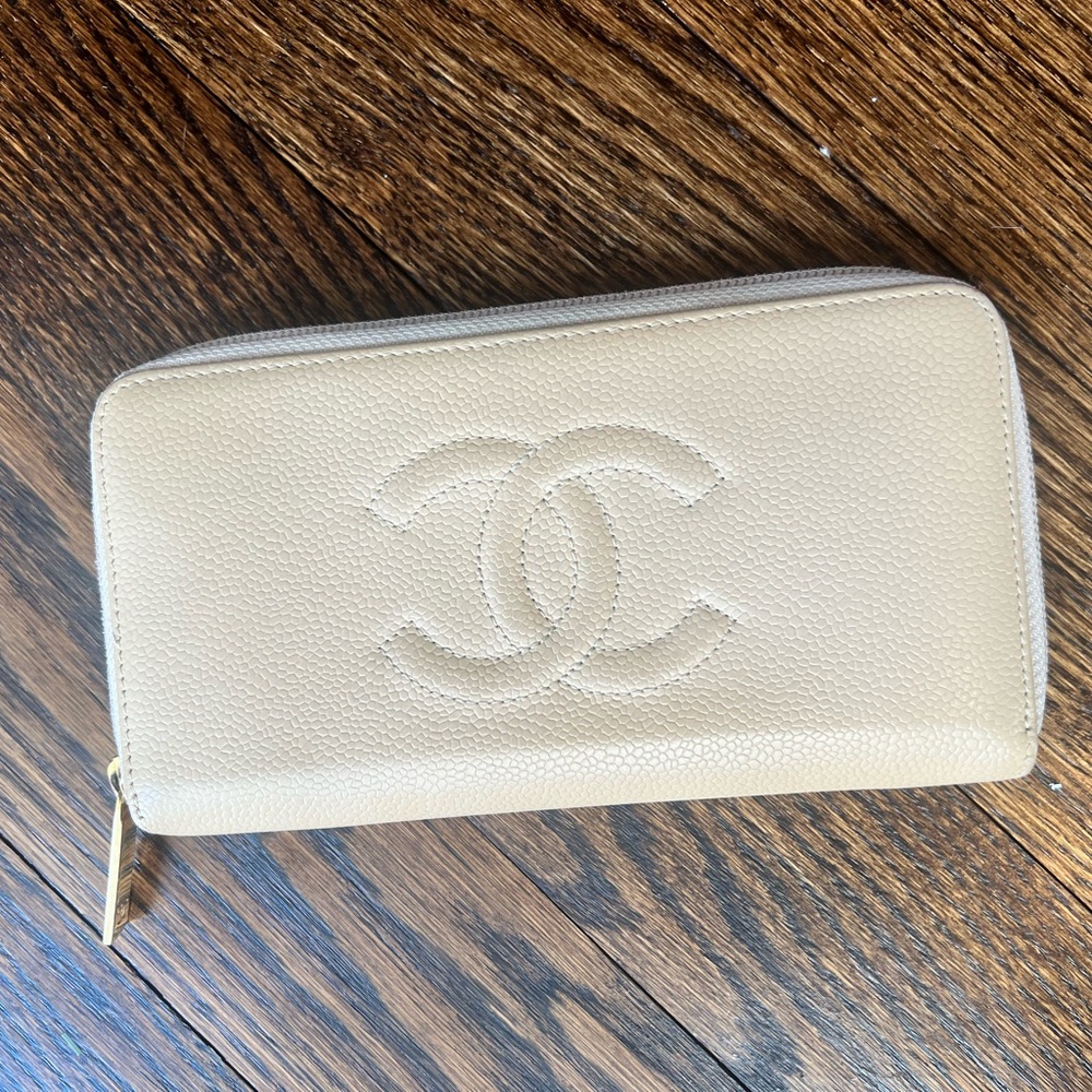Chanel Tan Timeless Wallet